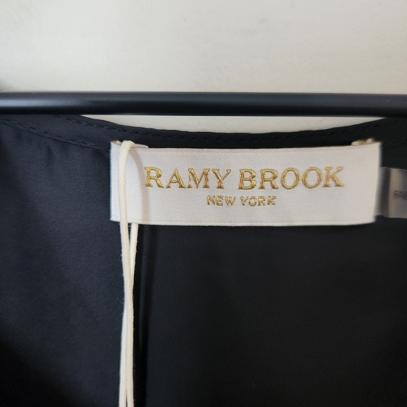 NWT Ramy Brook | Riley Lace Trim Sleeveless Blouse Top in Black - Size S - Picture 11 of 14